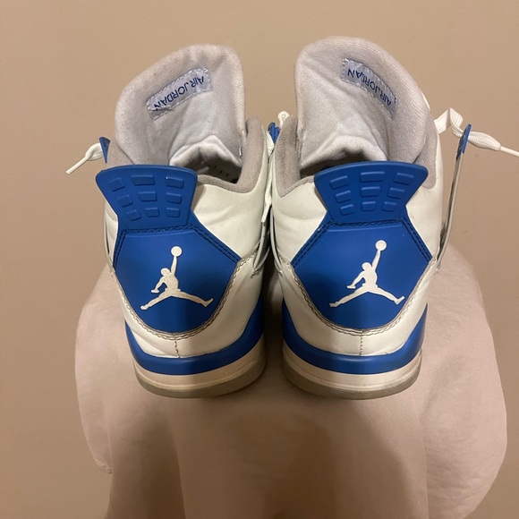 Air Jordan Retro 4 Military Blue 13 Basketball Sneakers Shoes Michael Goat Rare - Picture 4 of 8